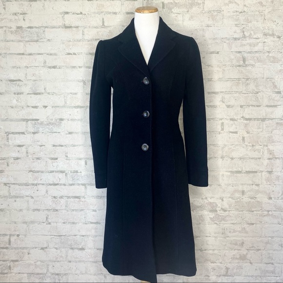 Kenneth Cole Reaction Jackets & Blazers - Kenneth Cole Reaction | Long Black Wool Blend Pea Coat